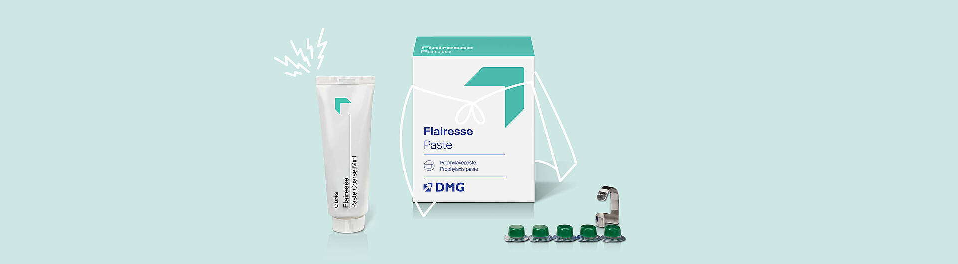 Flairesse Paste i opakowania single-use unit.